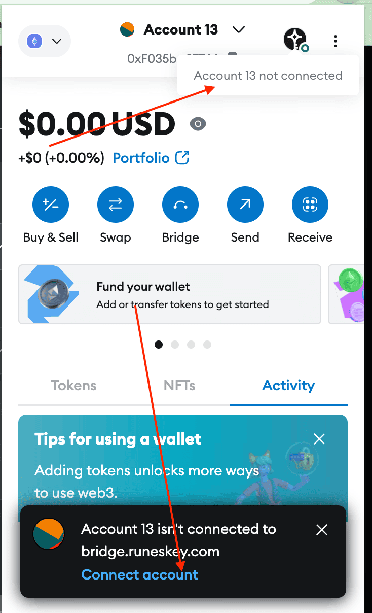 switch account metamask